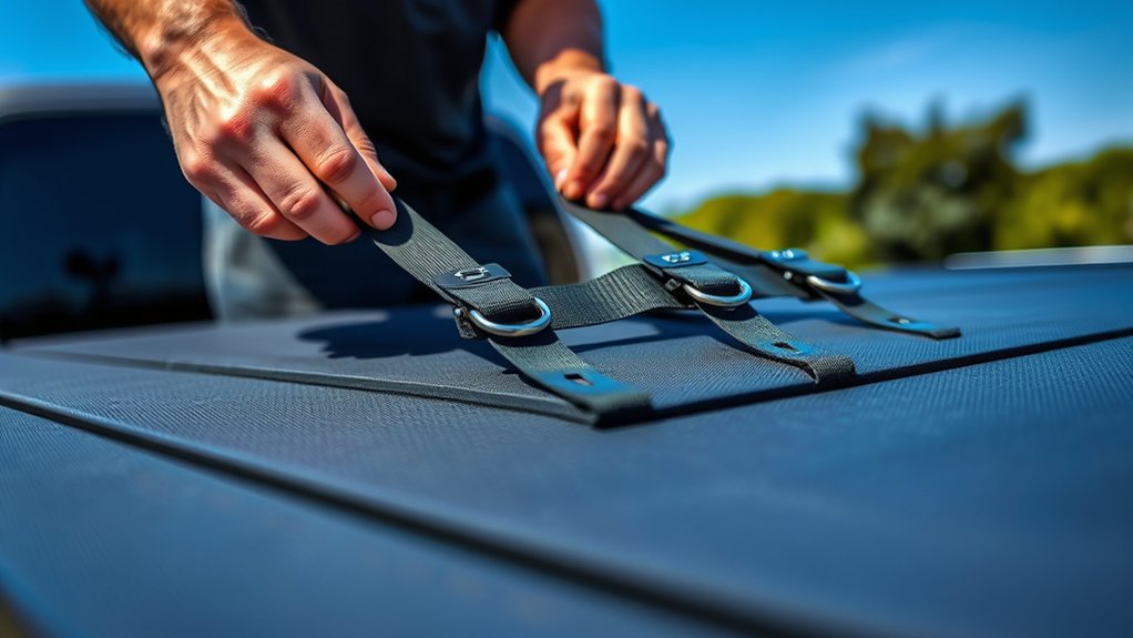 adjusting tonneau cover