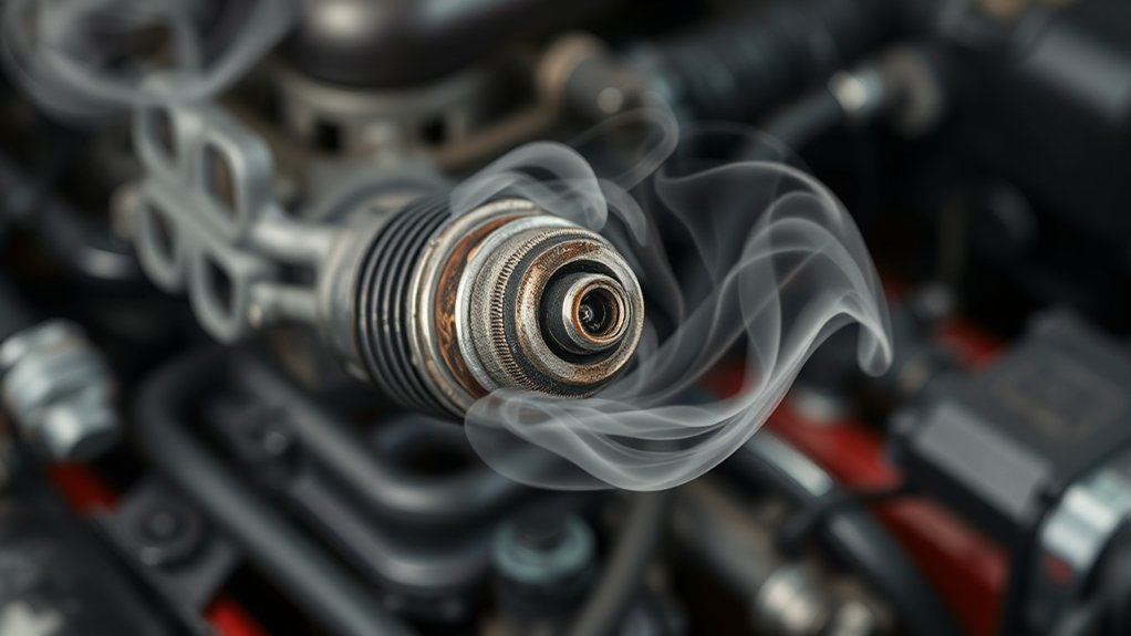 bad spark plugs cause white smoke