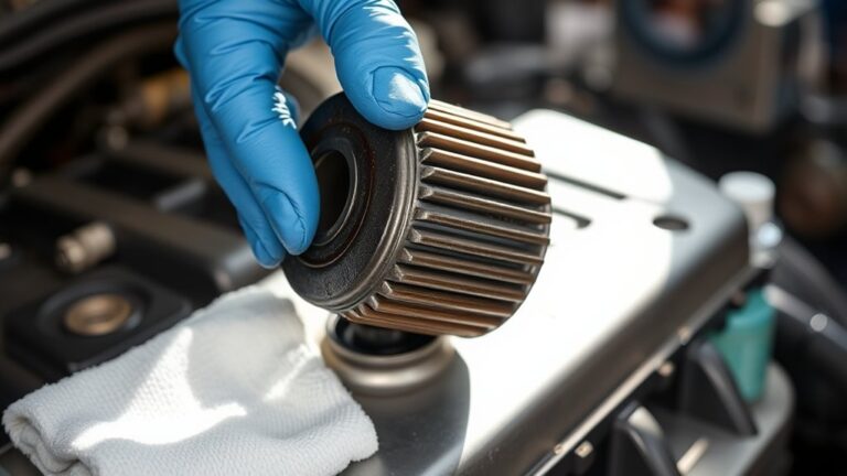 clean oil filter step by step