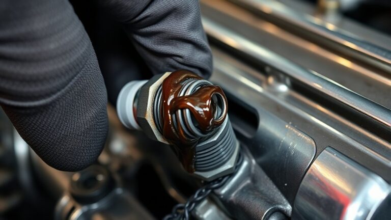clean spark plug oil