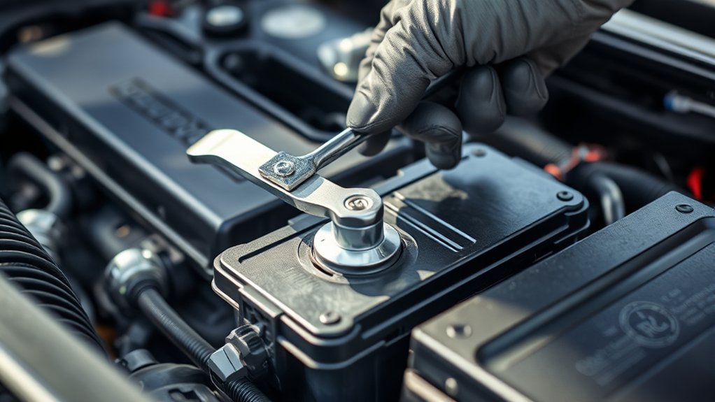 disconnect battery before spark plug change