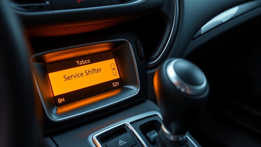 electronic shifter system warning