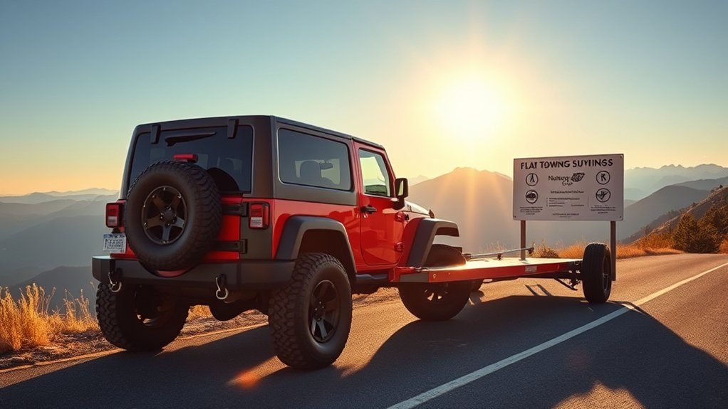 flat towing jeep wrangler