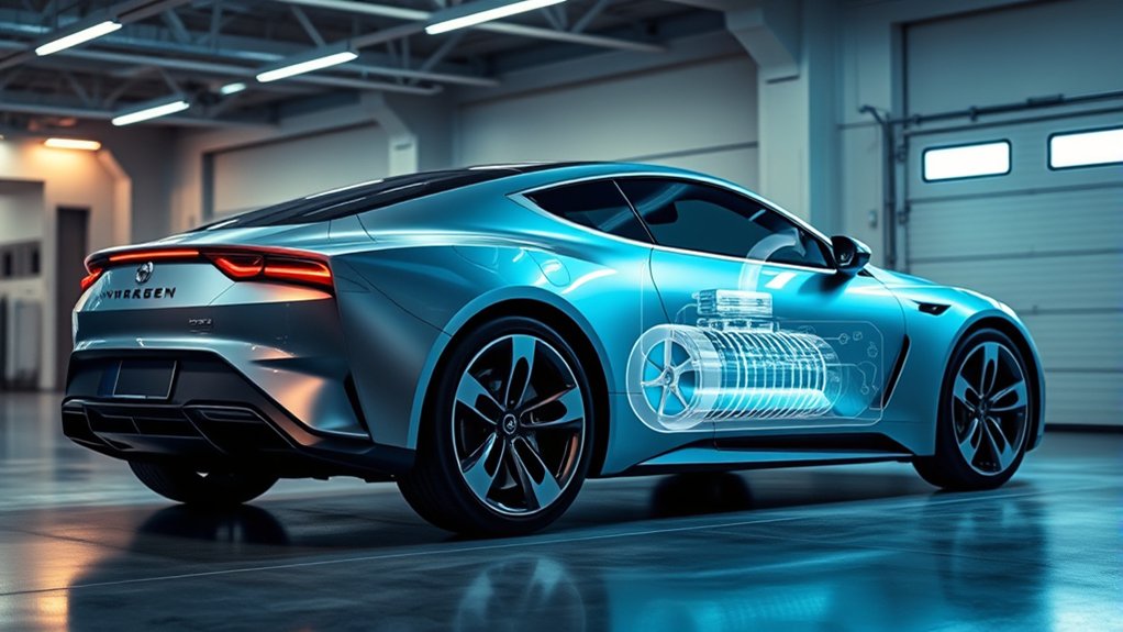 hydrogen reaction powers vehicle