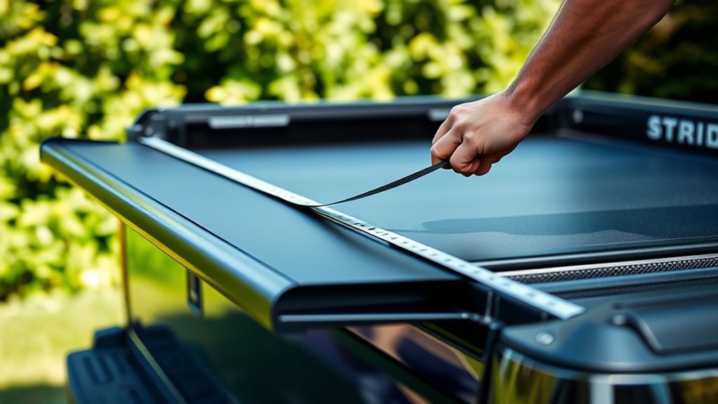measuring tonneau cover accurately