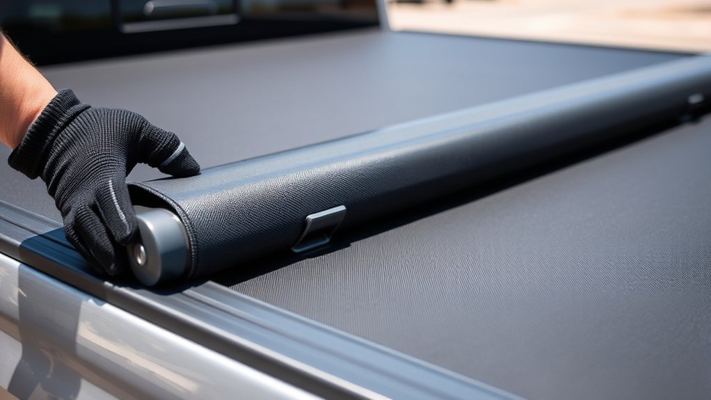 open truck bed cover