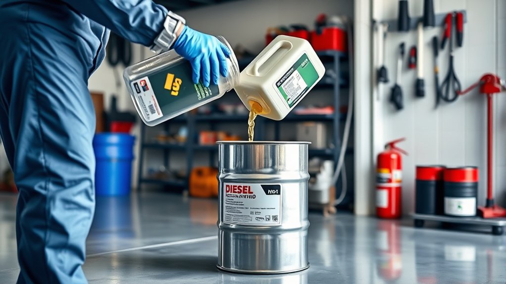 proper diesel disposal procedures