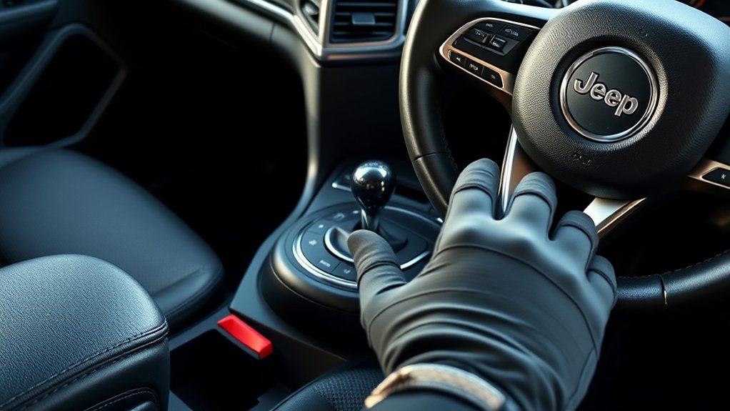 release jeep parking brake