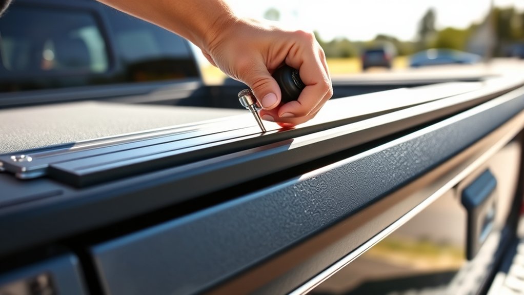 removing tonneau cover rails