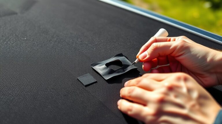 repairing tonneau cover holes