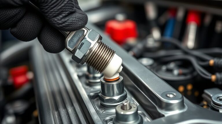 replacing engine spark plugs