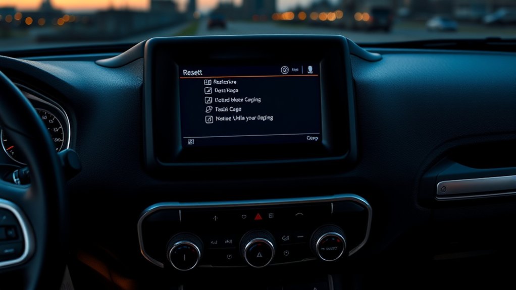 reset uconnect system