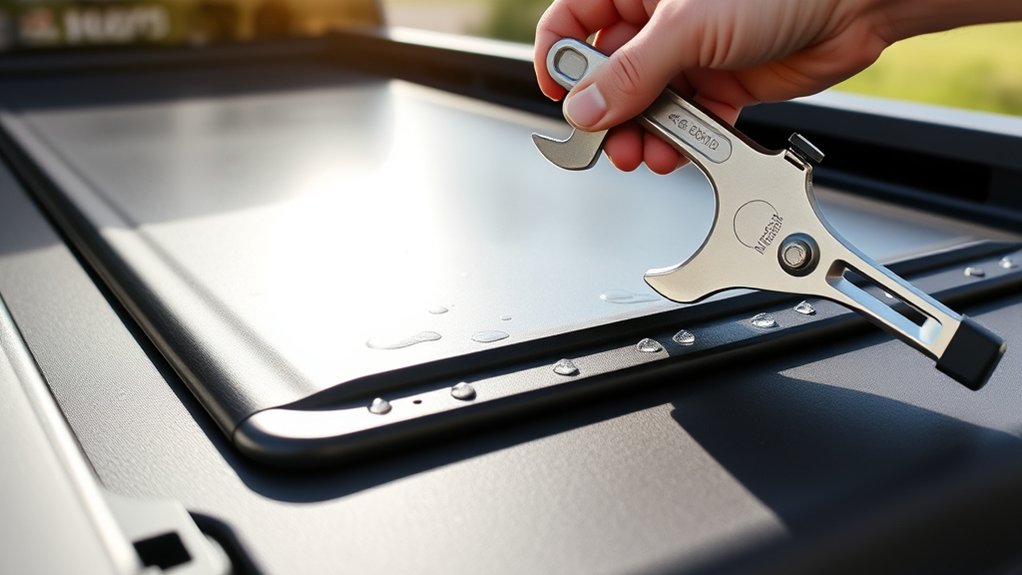 seal tonneau cover leaks