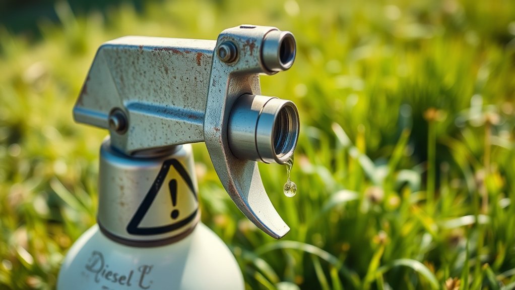 using diesel safely for weeds